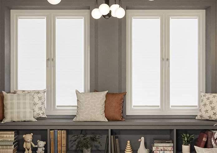 Umbra (Blackout), White - Stick Fit Honeycomb Blind - Image 6